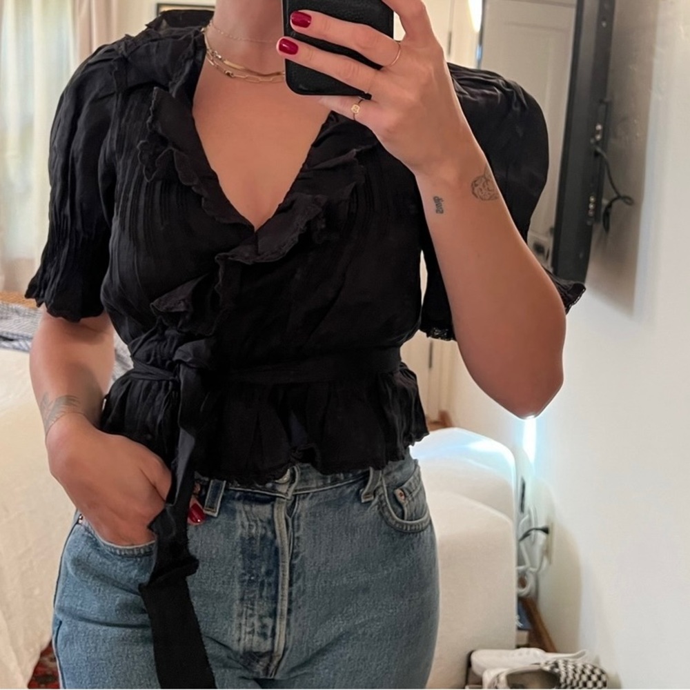 Dôen Black Thames Top XXS - NWT